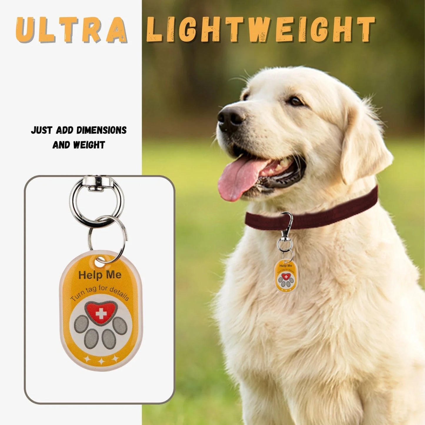 Genie Pet Tag Oval