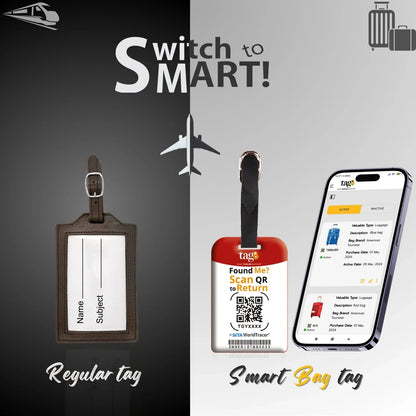 Smart Bag Security Tag - Belgium Flag [Pack 2]